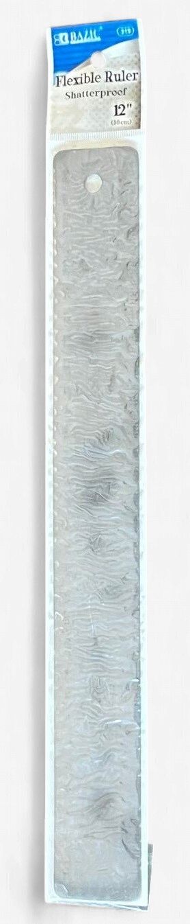 BAZIC #315 12" (30 CM) FLEXIBLE RULER SHATTERPROOF