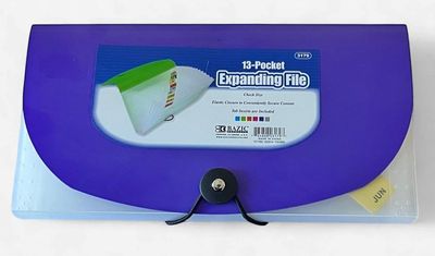 BAZIC #3179 13-POCKET EXPANDING FILE CHECK SIZE