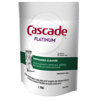 CASCADE PLATINUM DISHWASHER CLEANER FRESH SCENT (1PACK)