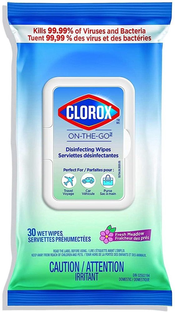 CLOROX DISINFECTING WIPES FRESH MEADOW 30'S