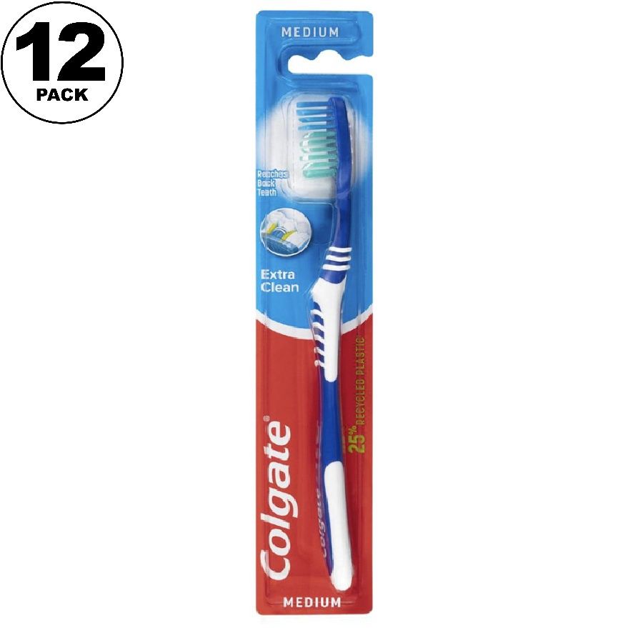 COLGATE TOOTHBRUSH EXTRA CLEAN MEDIUM (12PACK)