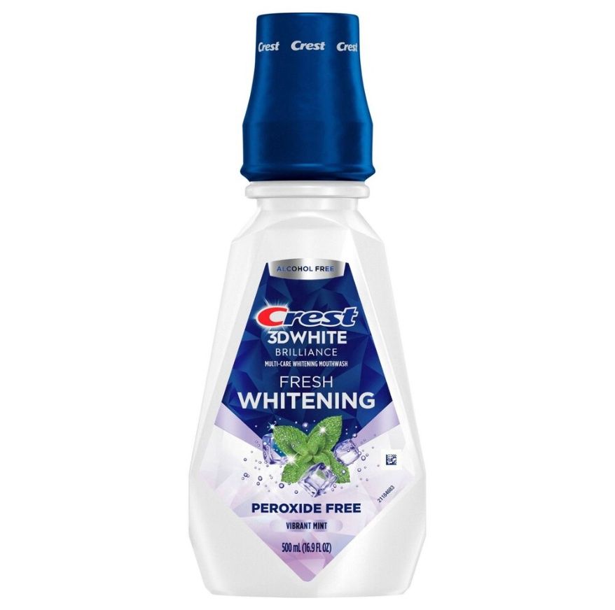 CREST 3DWHITE MOUTHWASH CLEAN MINT 500ML