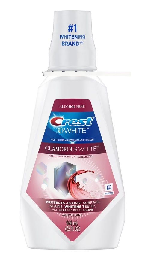CREST 3D WHITE MULTI-CARE WHITENING MOUTHWASH ARCTIC MINT 946ML