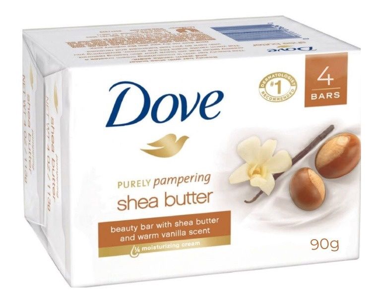 DOVE BAR SOAP 90G SHEA BUTTER (4PACK)