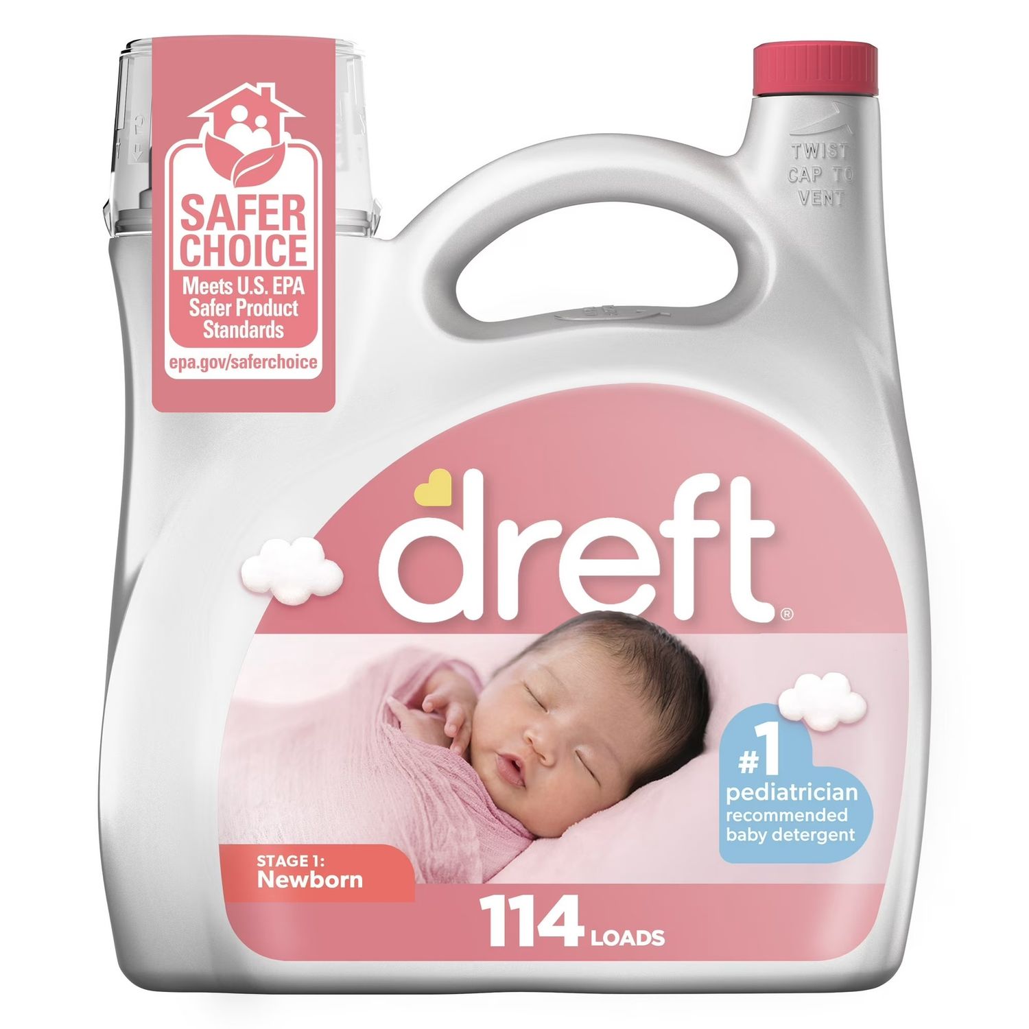 DREFT NEWBORN 4.43L LAUNDRY DETERGENT 114LOADS