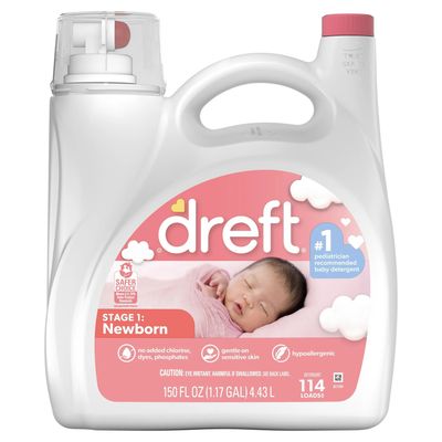 DREFT NEWBORN 4.43L LAUNDRY DETERGENT 114LOADS
