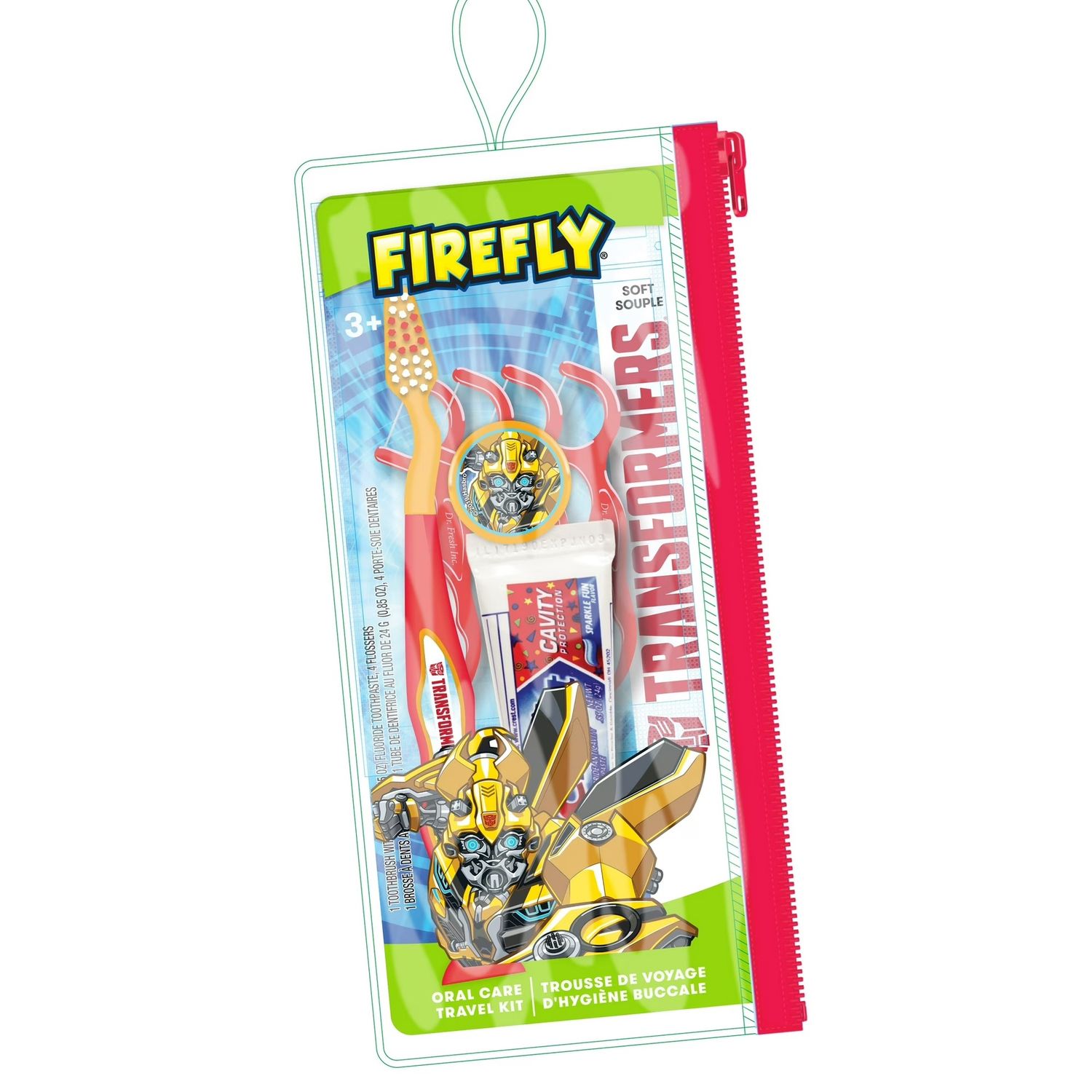 FIREFLY TRANSFORMERS ORAL CARE TRAVEL KIT 3+ SOFT