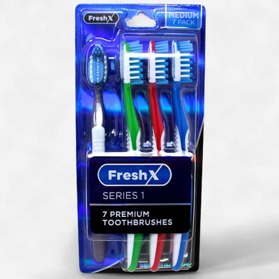 FRESHX TOOTHBRUSH MEDIUM (7PACK)