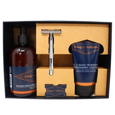 KING C GILLETTE (STARTER KIT) 8 PIECE SET