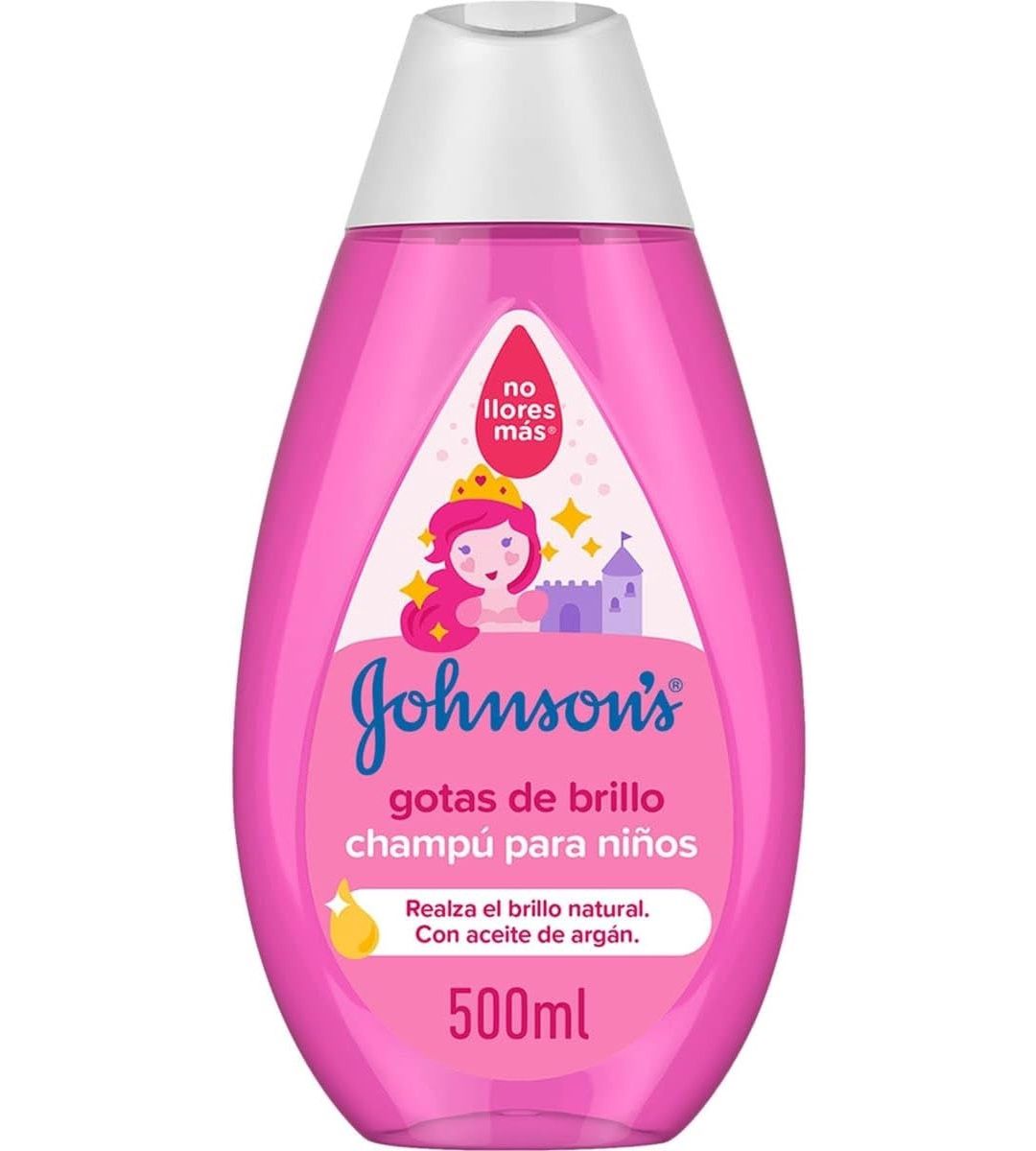 JOHNSONS SHINY DROPS KIDS SHAMPOO ARGAN OIL 500ML NO TEARS FORMULA