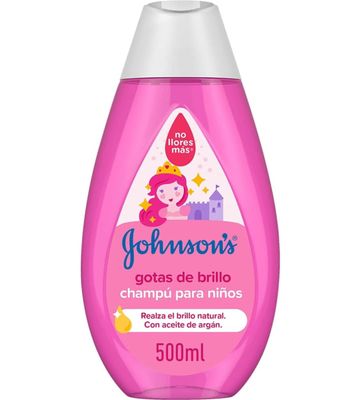 JOHNSONS SHINY DROPS KIDS SHAMPOO ARGAN OIL 500ML NO TEARS FORMULA