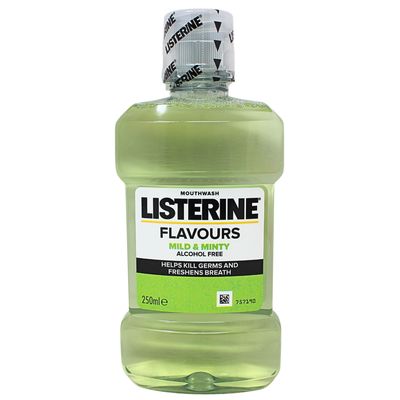 LISTERINE MOUTHWASH 250ML MILD &amp; MINTY