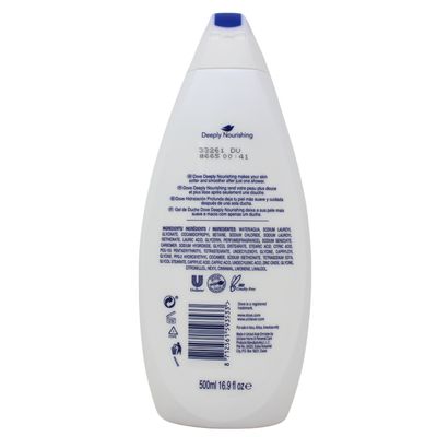 DOVE BODY WASH 500ML DEEPLY NOURISHING