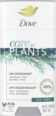 DOVE CARE BY PLANTS DEODORANT TEA TREE 74G