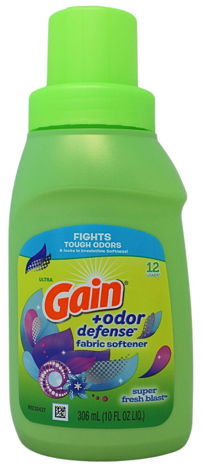 GAIN + ODOR DEFENSE FABRIC SOFTENER 306ML SUPER FRESH BLAST 12LOADS