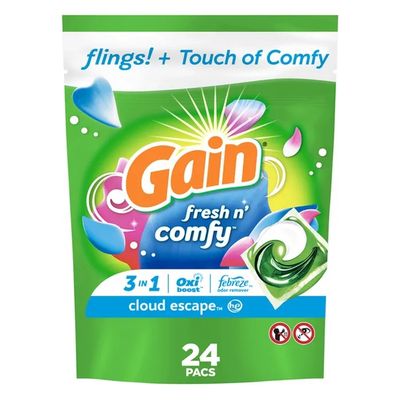 GAIN FLINGS! FRESH N' COMFY 511G 3-IN-1 CLOUDY ESCAPE 24'S