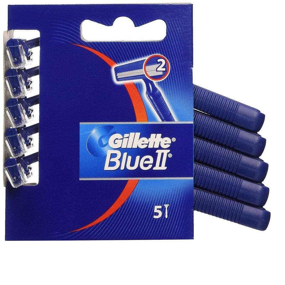 GILLETTE BLUE II DISPOSABLE RAZOR (5PACK)