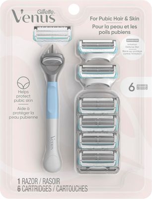 GILLETTE VENUS INTIMATE 1RAZOR + 6CARTRIDGES