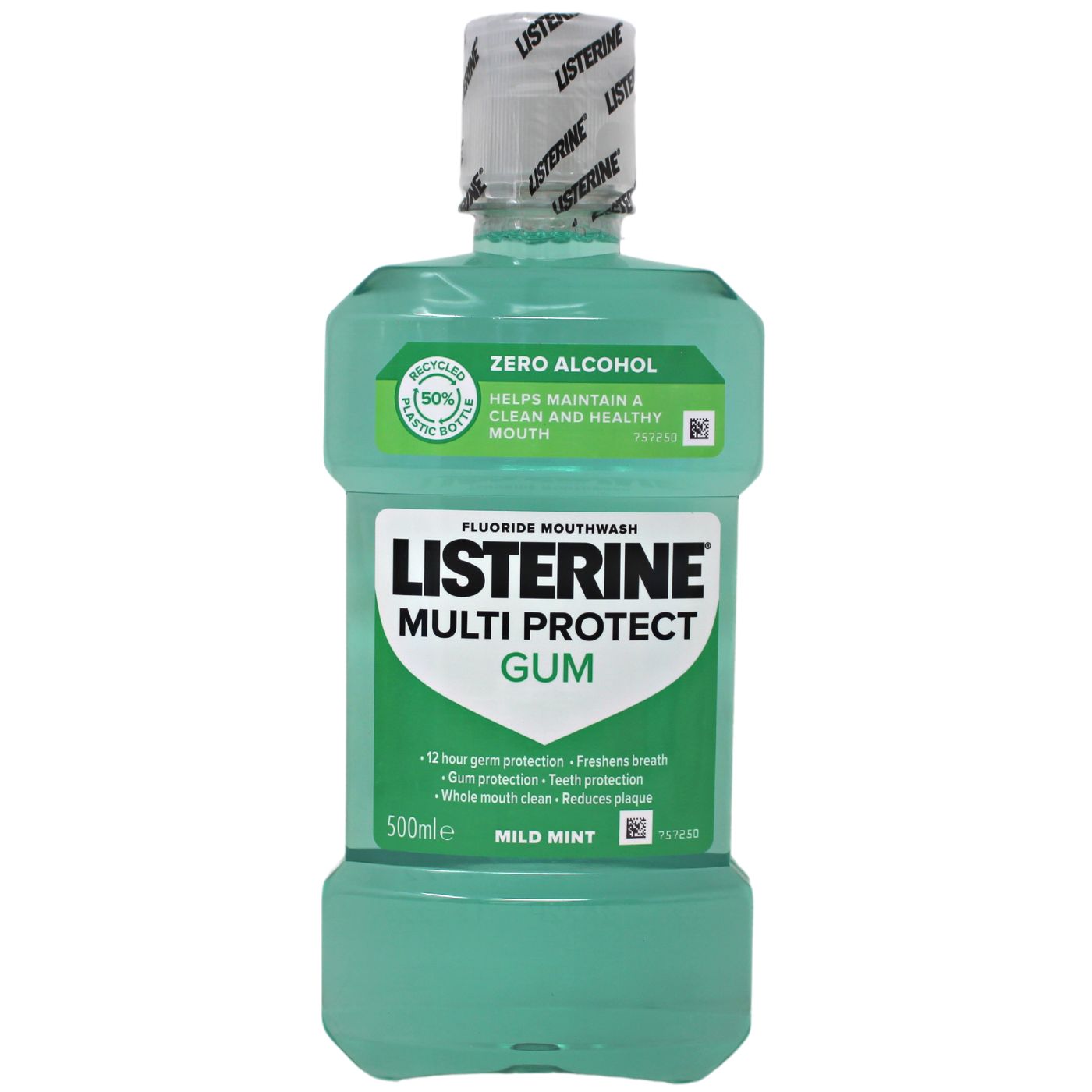 LISTERINE MOUTHWASH 500ML MULTI PROTECT GUM MILD MINT