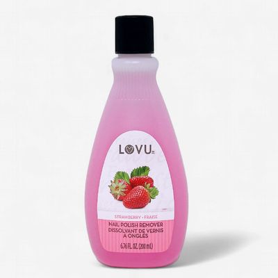 LOVU NAIL POLISH REMOVER 200ML STRAWBERRY