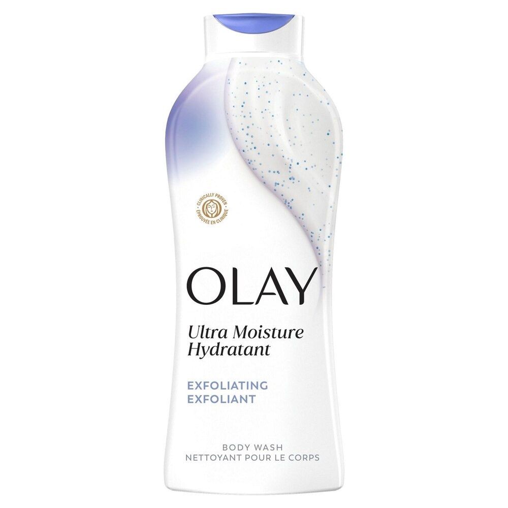 OLAY EXFOLIATING MOISTURE BODY WASH 650ML SEA SALT B3 COMPLEX