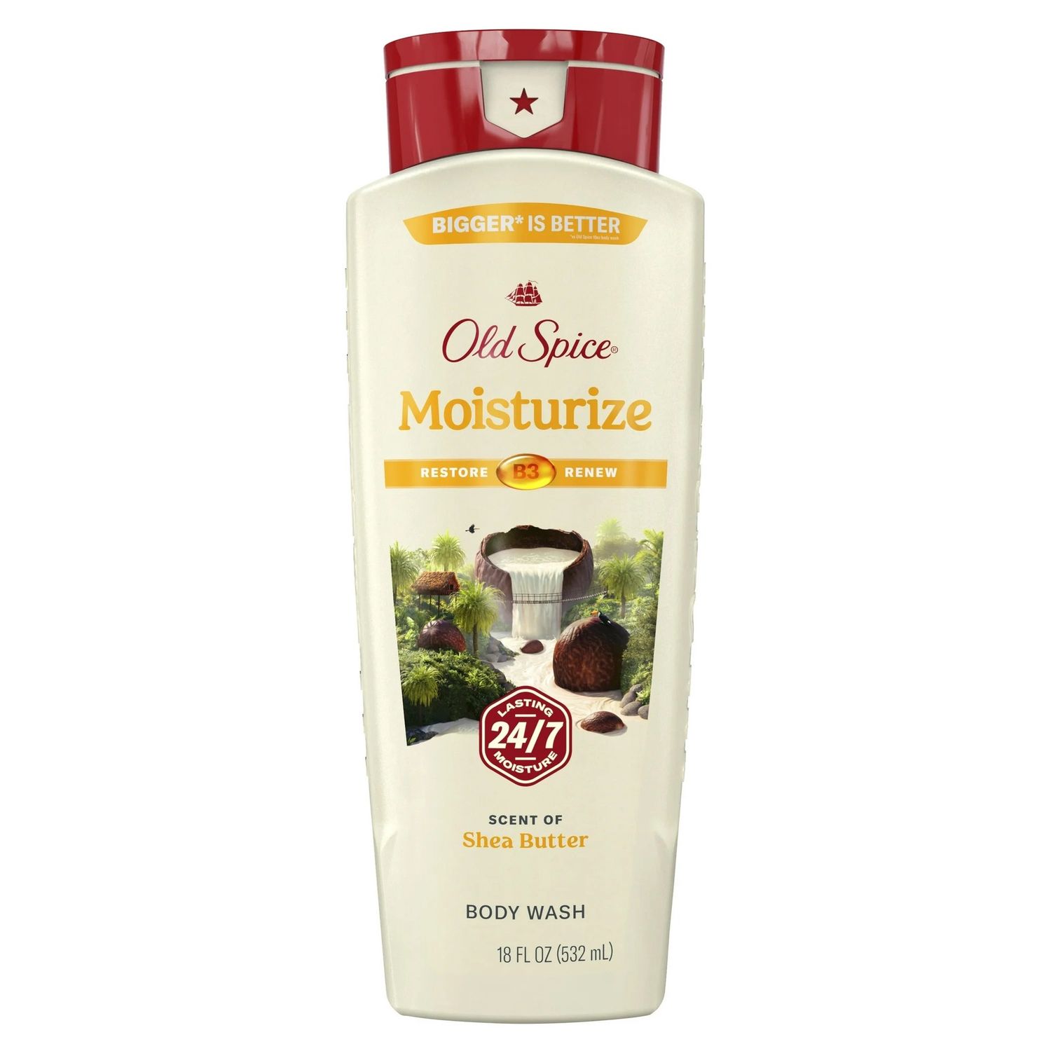 OLD SPICE BODY WASH 532ML MOISTURE SHEA BUTTER
