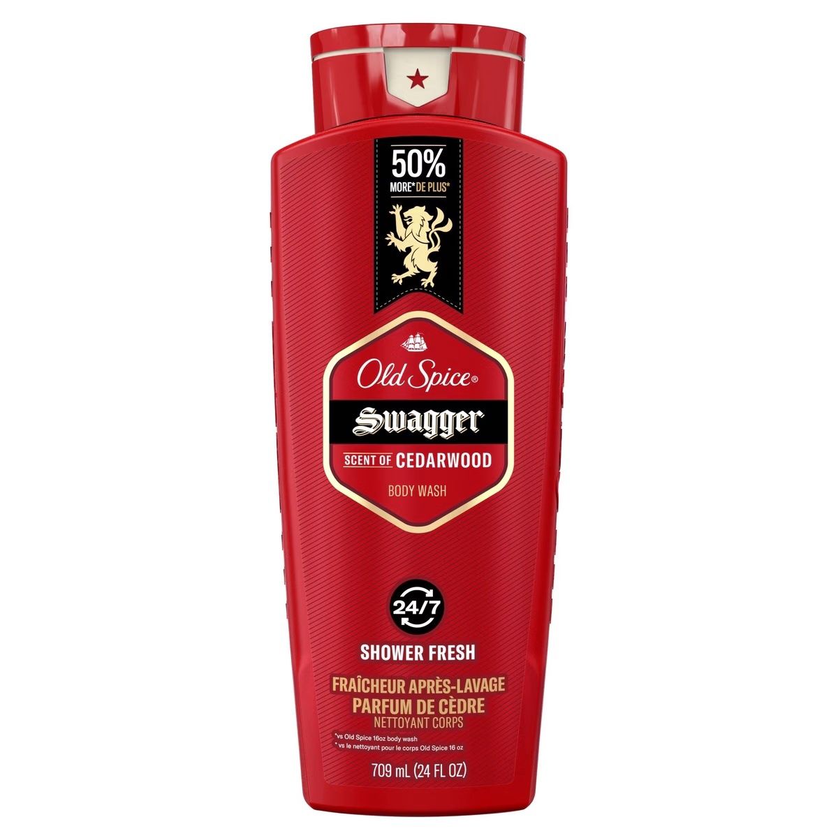 OLD SPICE BODY WASH 709ML SWAGGER CEDARWOOD