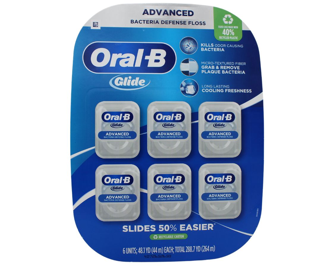 ORAL-B ADVANCED GLIDE FLOSS 44M (6 PACK)
