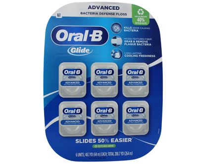 ORAL-B ADVANCED GLIDE FLOSS 44M (6 PACK)