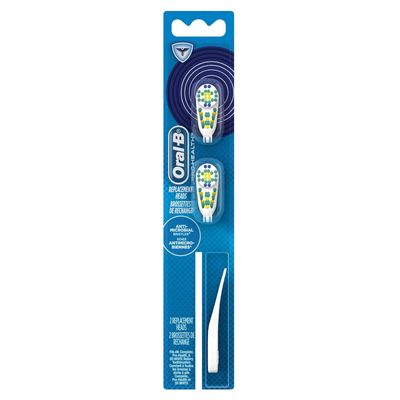 ORAL-B PRO-HEALTH REPLACEMENT BRUSH HEADS ANTI-MICROBIAL (2PACK)