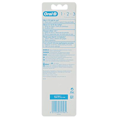 ORAL-B TOOTHBRUSH CLASSIC CARE (MEDIUM) (2PACK)
