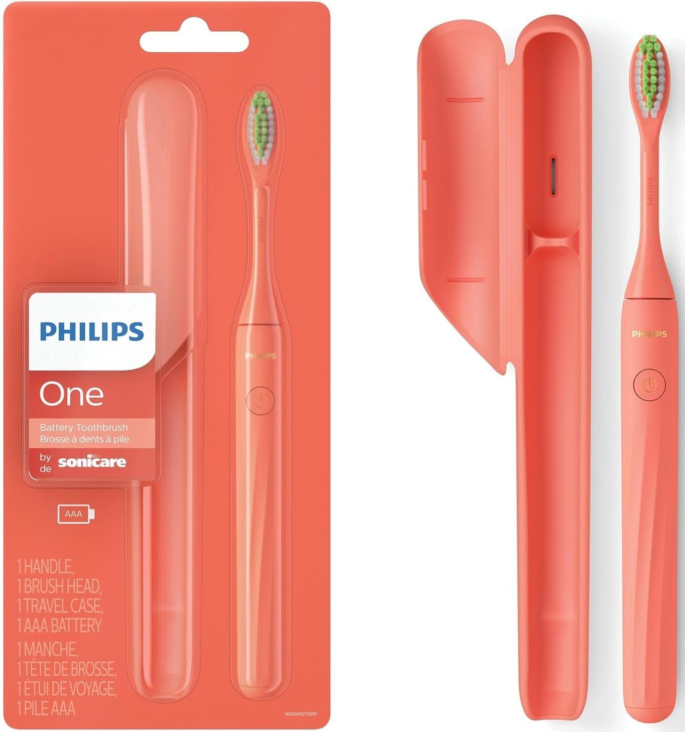 PHILIPS ONE BATTERY TOOTHBRUSH SONICARE (MIAMI CORAL)