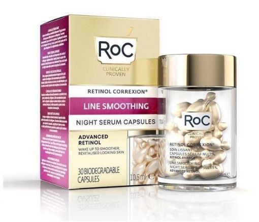 ROC RETINOL CORREXION LINE SMOOTHING NIGHT SERUM CAPSULES ADVANCED 30'S