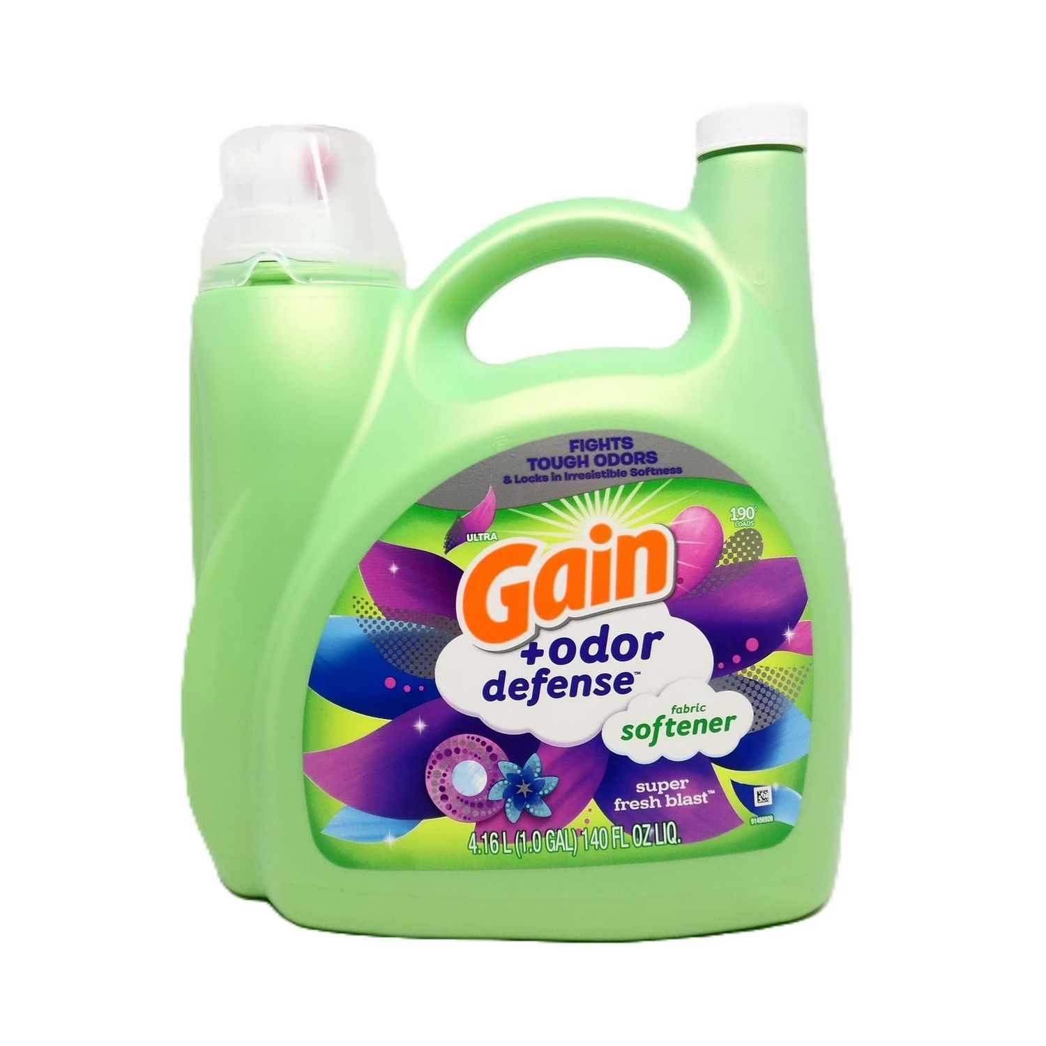 GAIN + ODOR DEFENSE FABRIC SOFTENER 4.16L SUPER FRESH BLAST 190LOADS