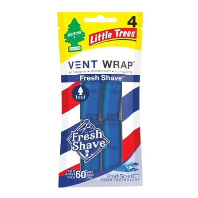 LITTLE TREES VENT WRAP FRESH SHAVE (4 PACK)