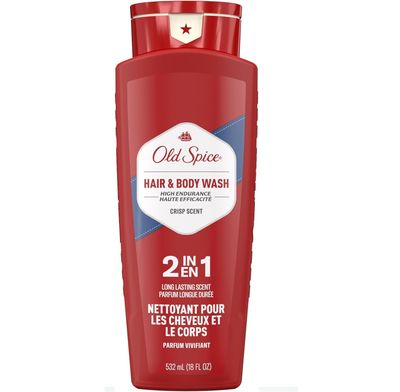 OLD SPICE 2-IN-1 SHAMPOO BODY WASH 532ML CRISP SCENT