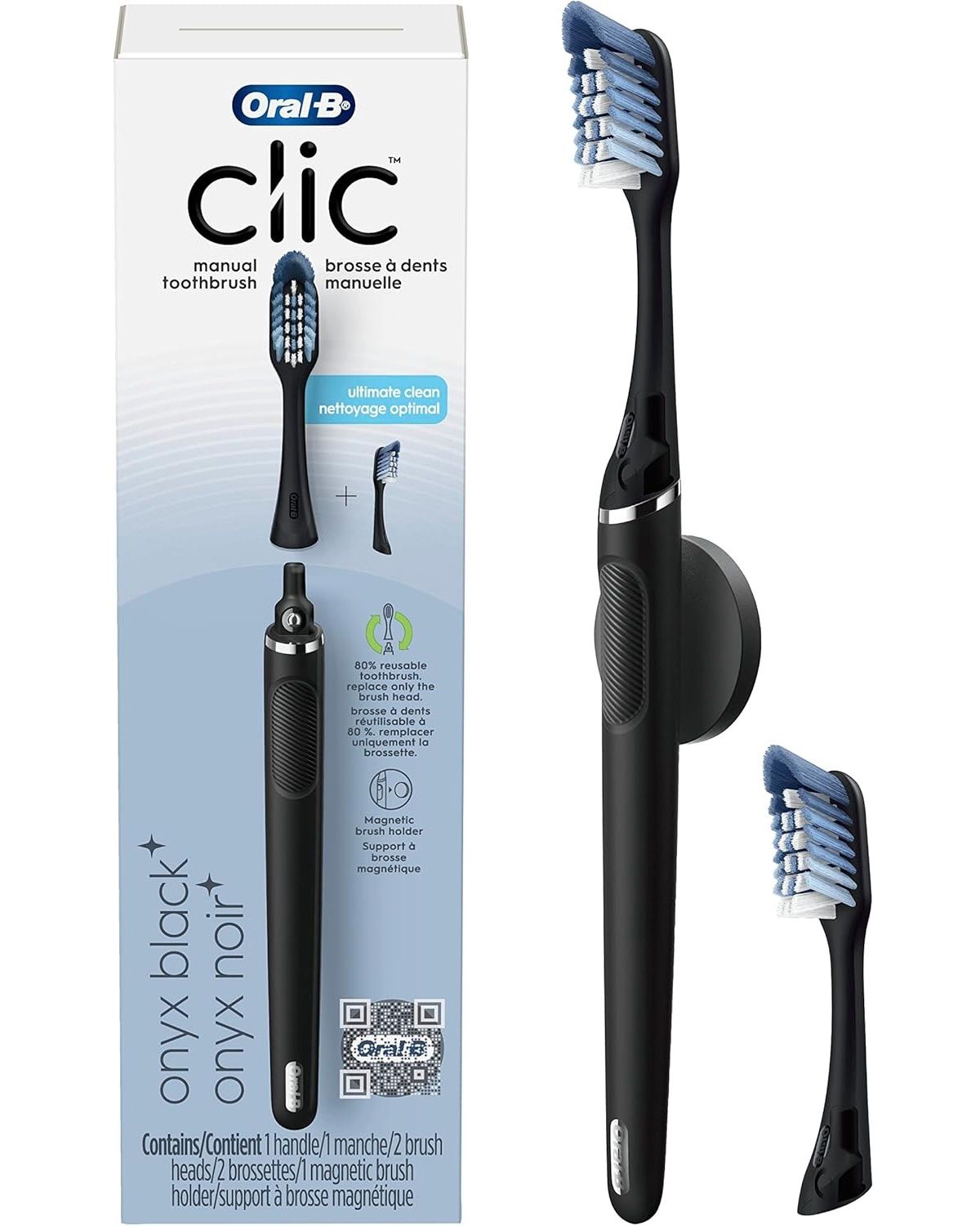 ORAL-B CLIC MANUAL TOOTHBRUSH (ONYX BLACK)