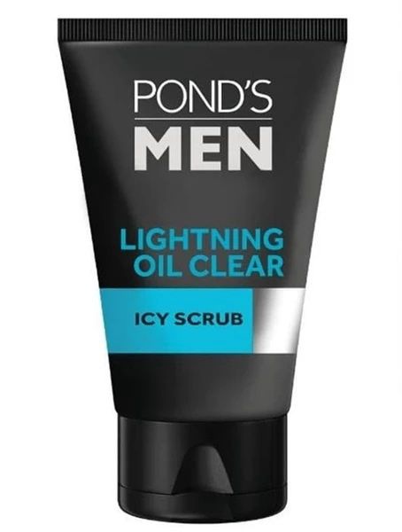 PONDS MEN ICY SCRUB 100G LIGHTNING OIL CLEAR
