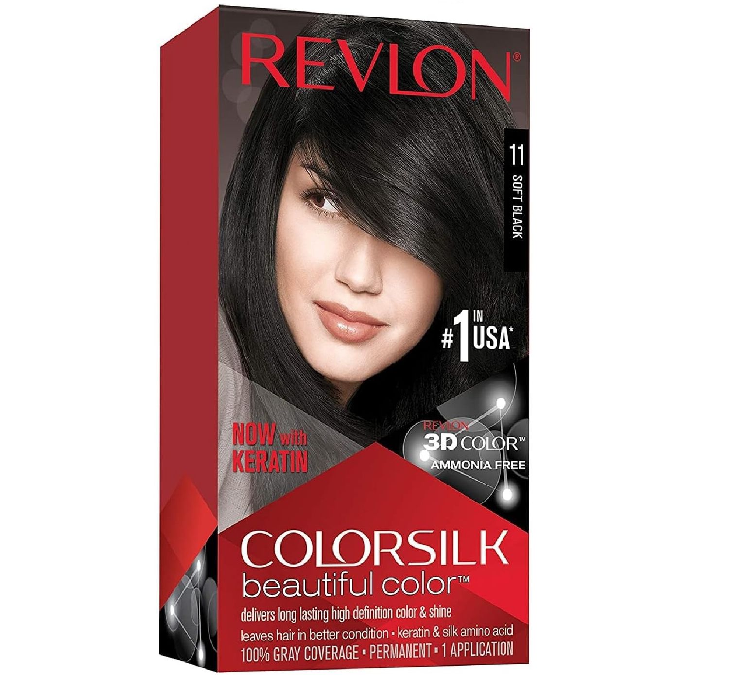 REVLON COLORSILK #11 SOFT BLACK