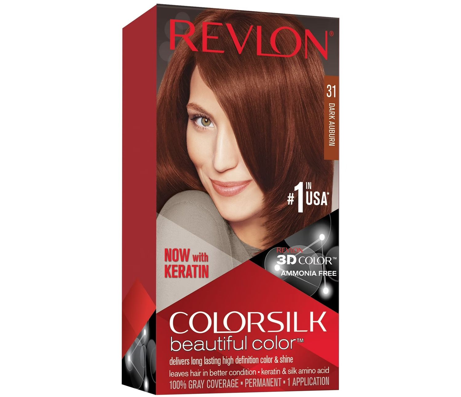 REVLON COLORSILK #31 DARK AUBURN