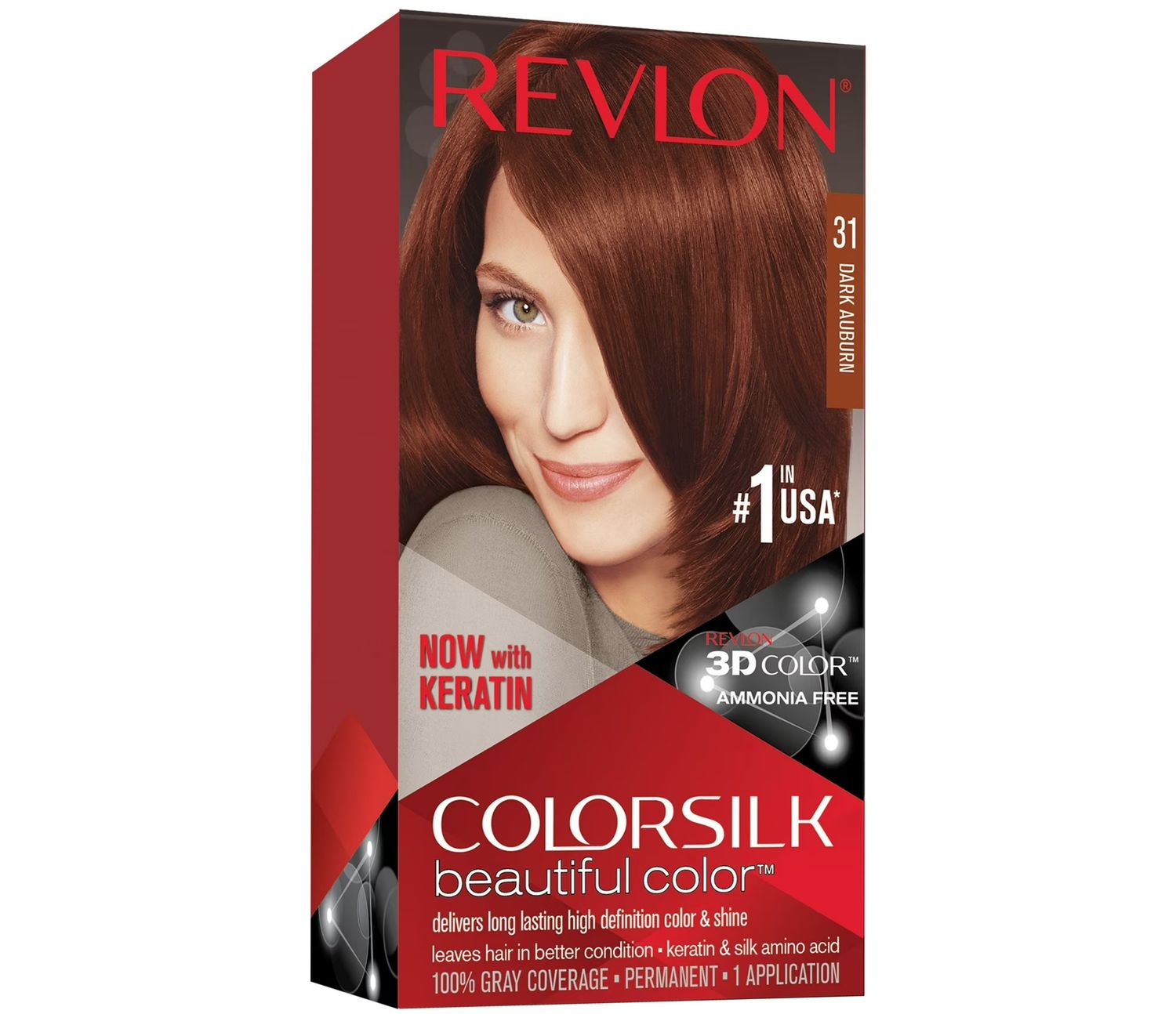 REVLON COLORSILK #31 DARK AUBURN