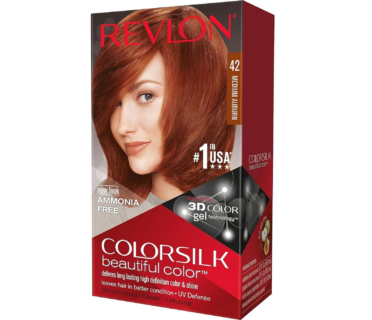 REVLON COLORSILK #42 MEDIUM AUBURN
