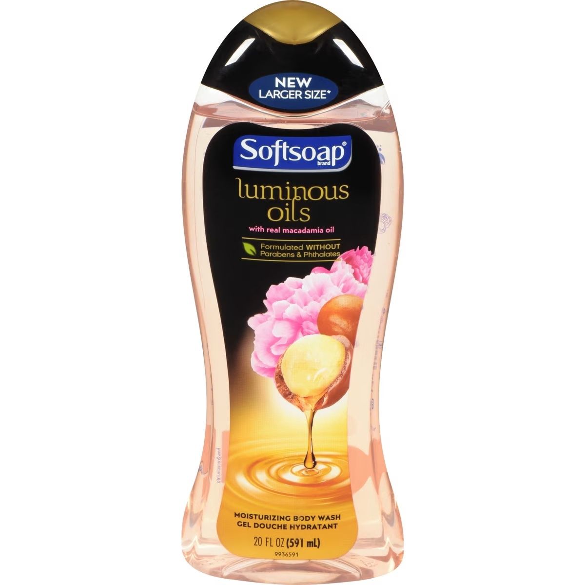 SOFTSOAP BODY WASH 591ML MACADAMIA OIL &amp; SOFT PEONY