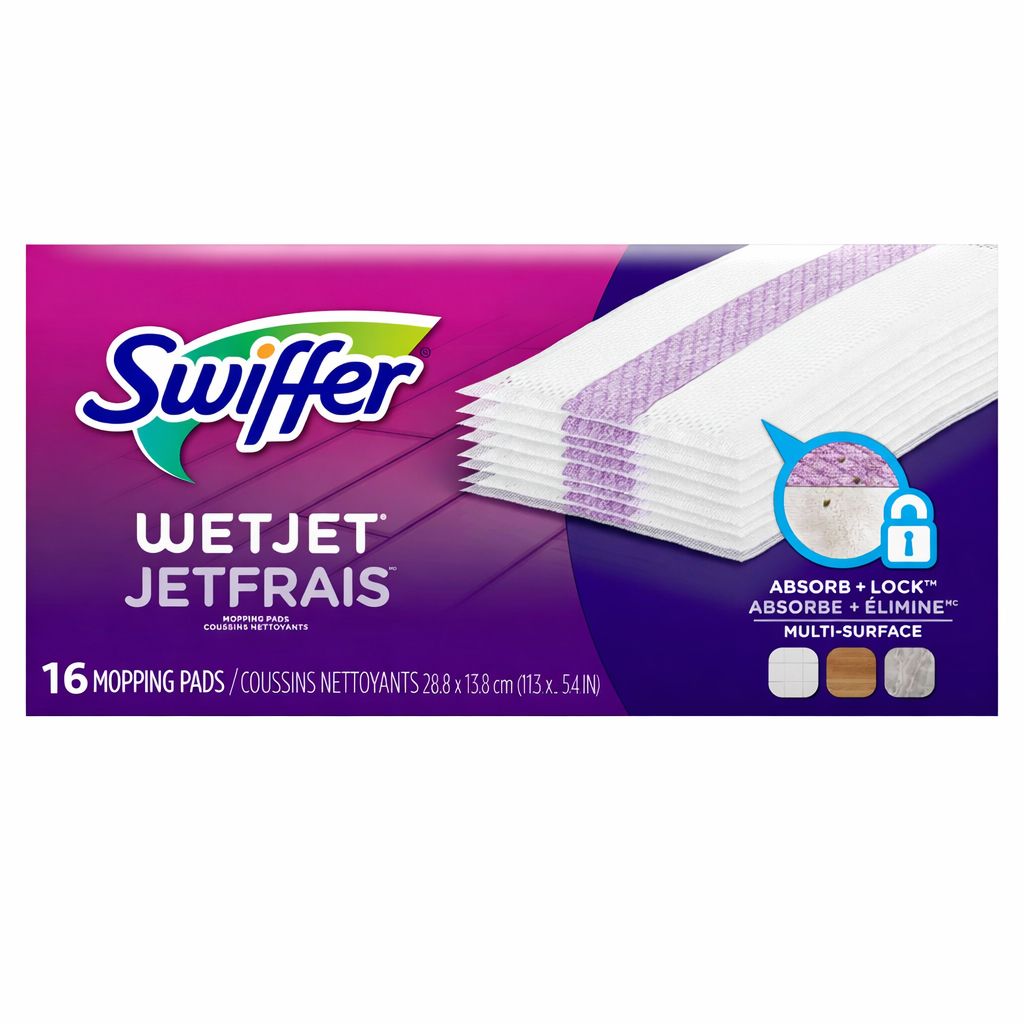 SWIFFER WET JET MOPPING PADS 16'S
