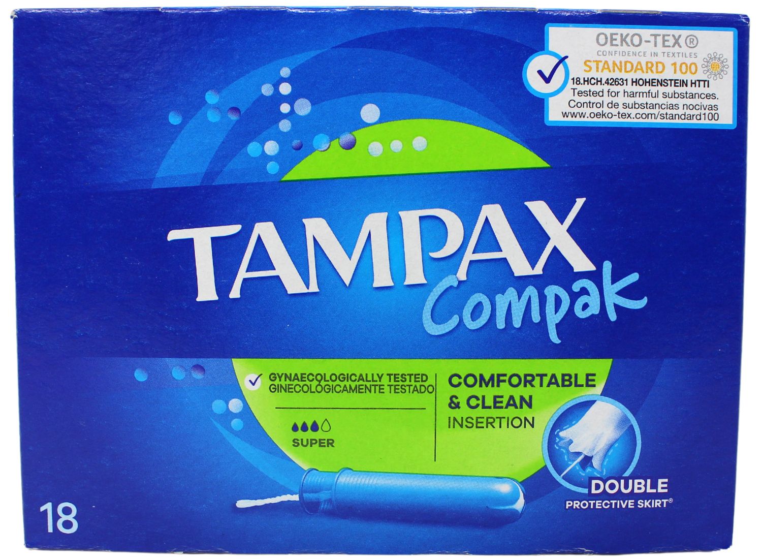 TAMPAX COMPAK SUPER 18'S