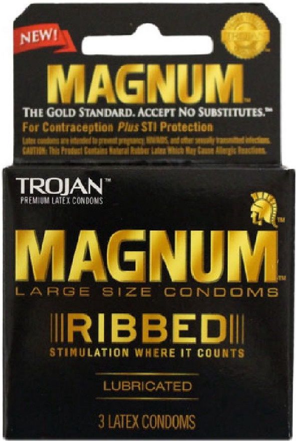 TROJAN MAGNUM RIBBED (3PACK)