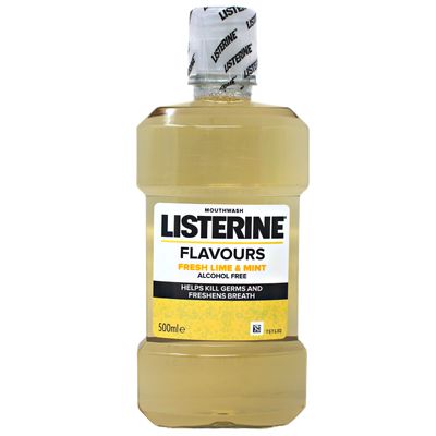 LISTERINE MOUTHWASH 500ML FRESH LIME &amp; MINT