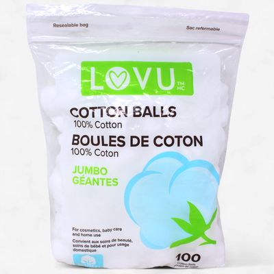 LOVU COTTON JUMBO BALLS 100'S