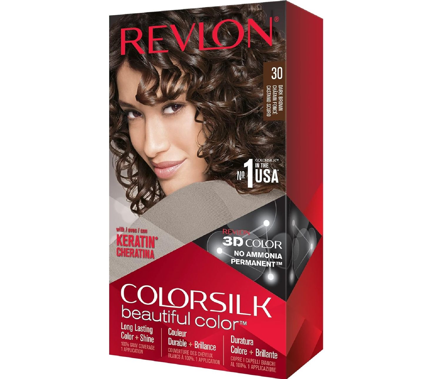 REVLON COLORSILK #30 DARK BROWN