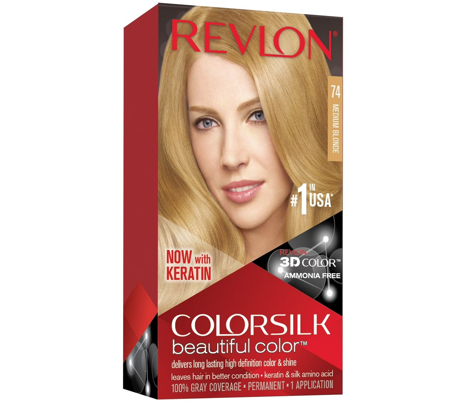 REVLON COLORSILK #74 MEDIUM BLONDE